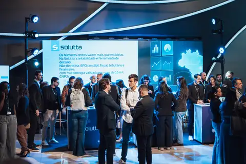 Área de exposição e feira de patrocinadores
